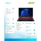 Acer Notebook Nitro 5 AN515-58-55KH    WIN11H/i5-12500H/8GB/512 SSD/RTX3050/15.6