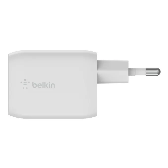 Belkin Podwójna ładowarka ścienna USB-C GaN z PPS 65 W Biała