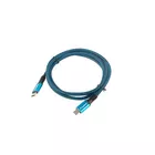 Lanberg Kabel USB-C M/M USB4 1.2m 100W 8K 60HZ czarno-niebieski