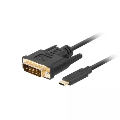 Lanberg Kabel USB-C(M)-&gt;DVI-D(24+1)(M) 1M czarny