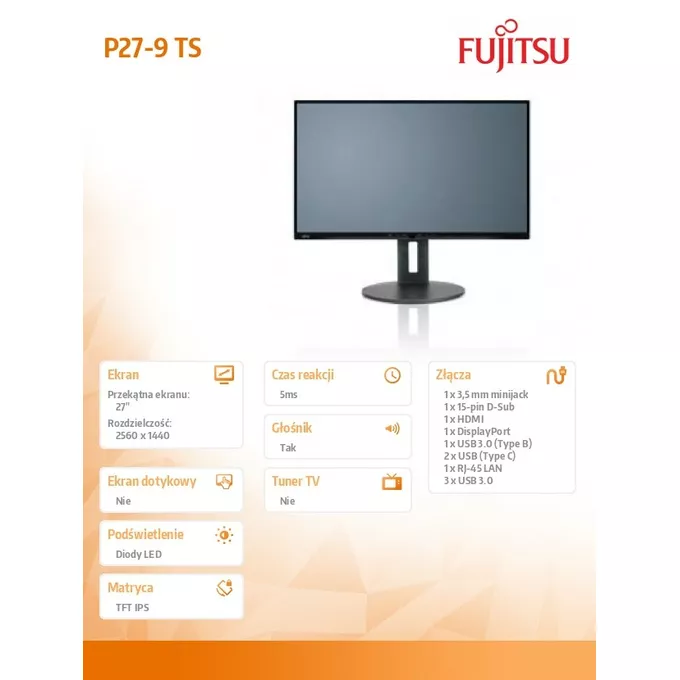 Fujitsu Monitor P27-9TS QHD S26361-K1693-V160