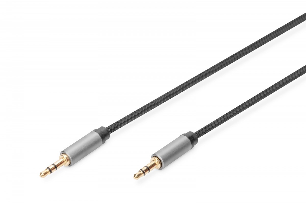 Zdjęcia - Kabel Digitus  połączeniowy audio MiniJack Stereo Typ 3.5mm/3.5mm M/M nylon 