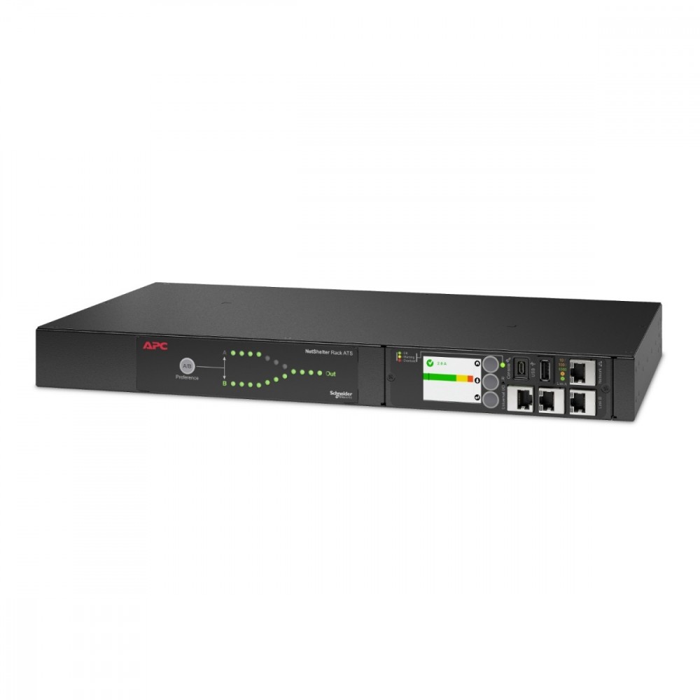 Zdjęcia - Bateria do UPS APC Przełącznik źródeł zasilania AP4423A Rack ATS, 230V, 16A, wejście C20, wyjścia 8x C13, 1x C19 105725 