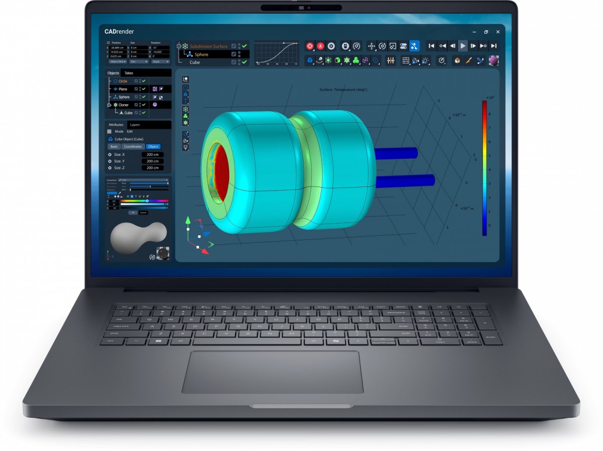 Dell Laptop Dell Pro Max 18 Plus MB18250 Win11Pro U7-265HX|32GB|1TB|Nvidia RTX PRO 3000 Blackwell 12GB GDDR7|FgrPr & SmtCd|Cam|WLAN + BT|18.0 QHD+|Bac
