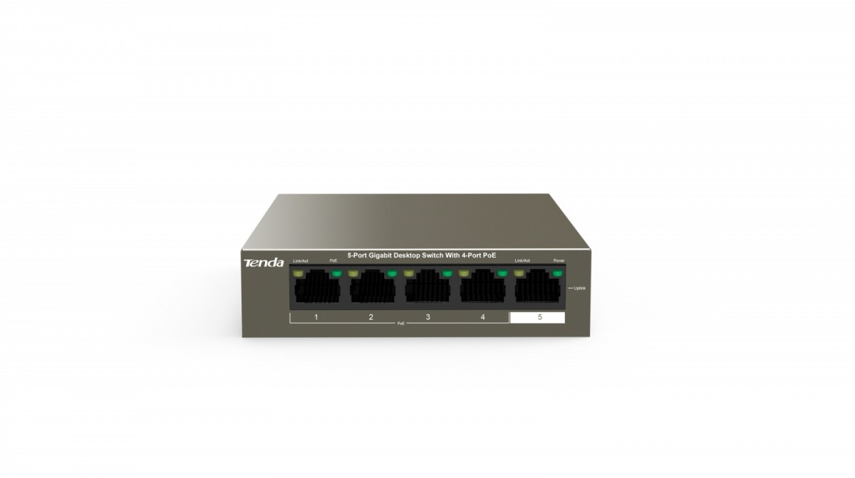 Tenda Przełącznik Switch PoE TEG1105P-4-63