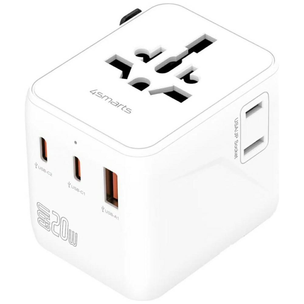 4smarts 541645 Nomad GaN 20W 2C+1A Biały