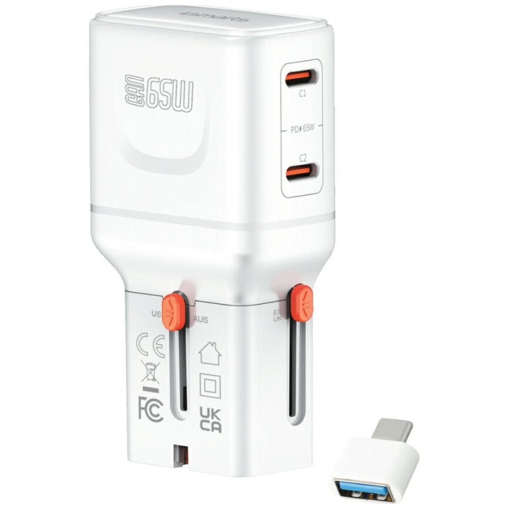 4smarts World Travel Nomad Pocket 2x USB-C 65W Biały