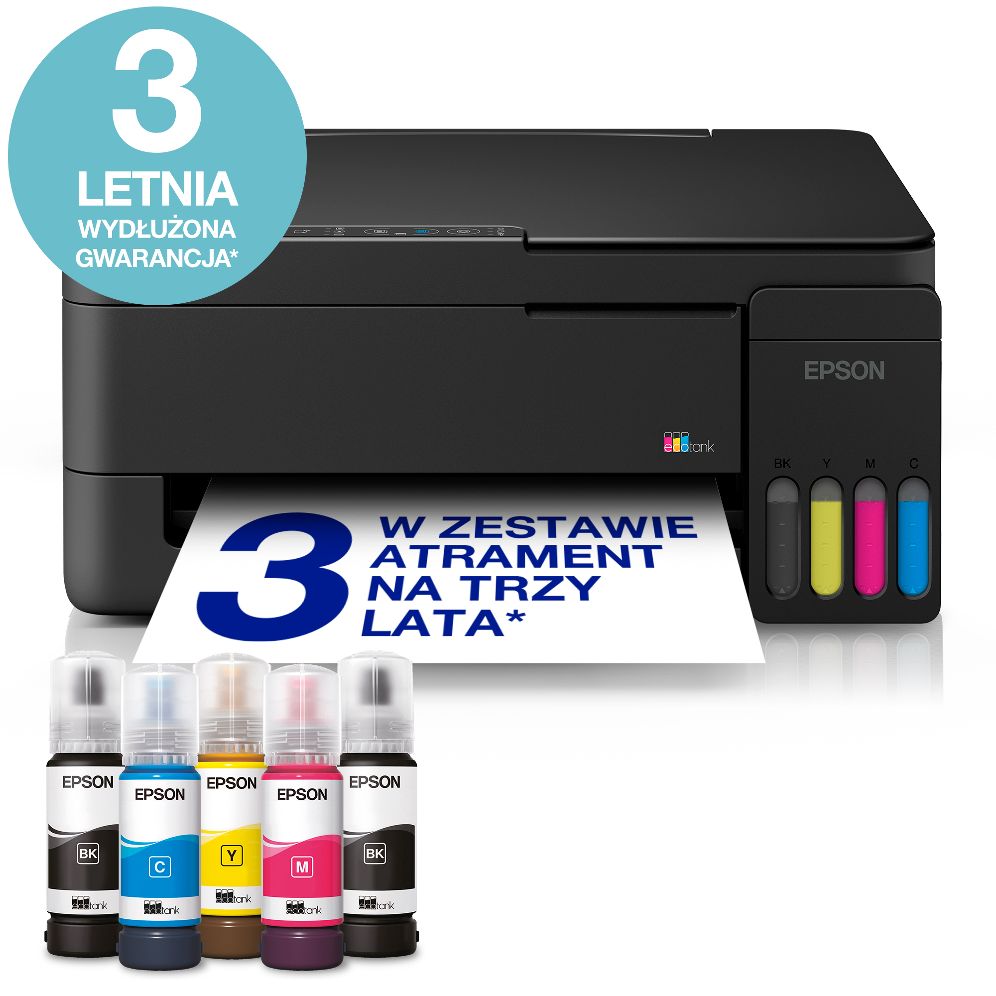 Epson Urządzenie wielofunkcyjne MFP ITS EcoTank L3351 color/A4/33ppm/USB/WLAN/3pl/4.1kg/czarny