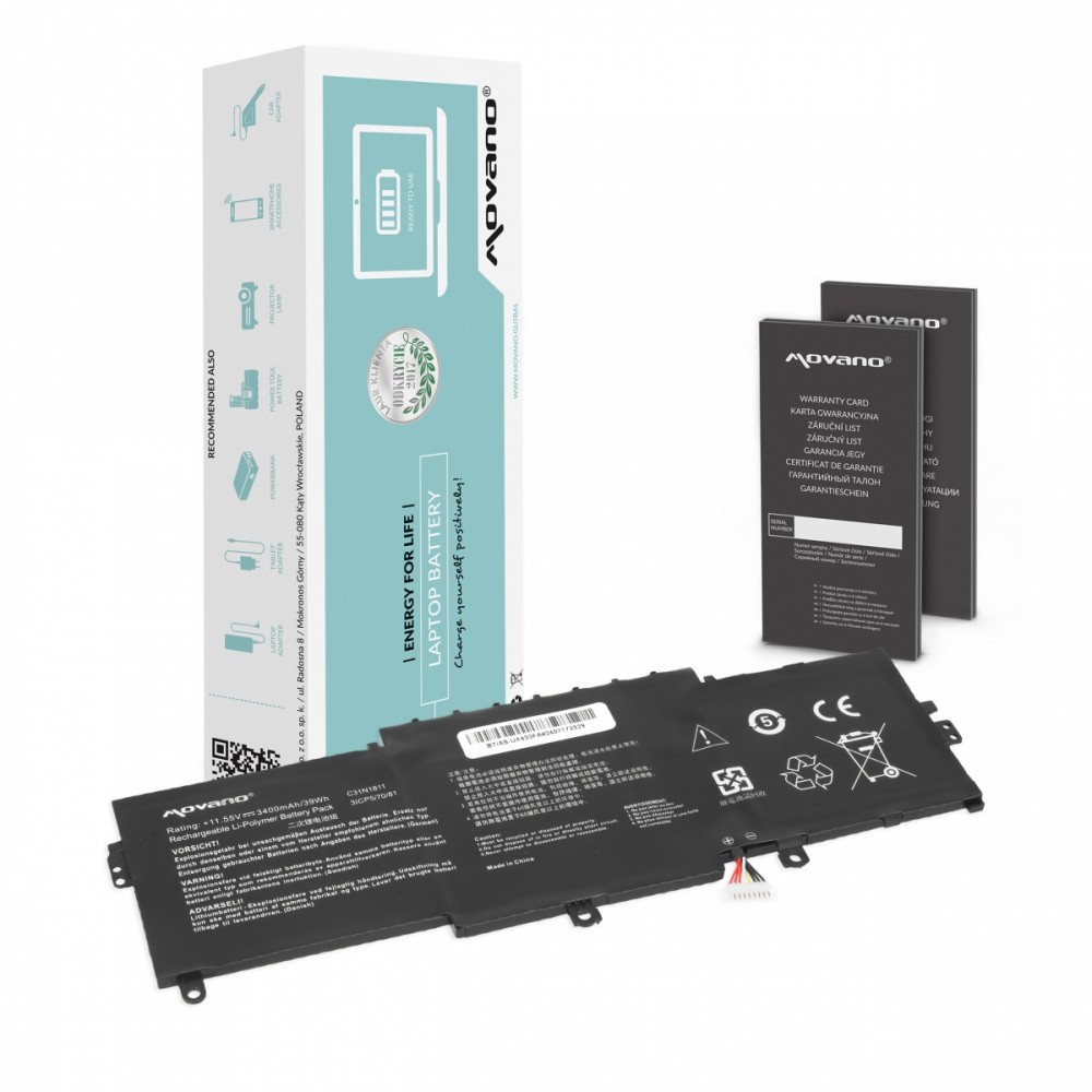 Bateria C31N1811 do Asus Zenbook UX433FA, UX433FL, UX433FN