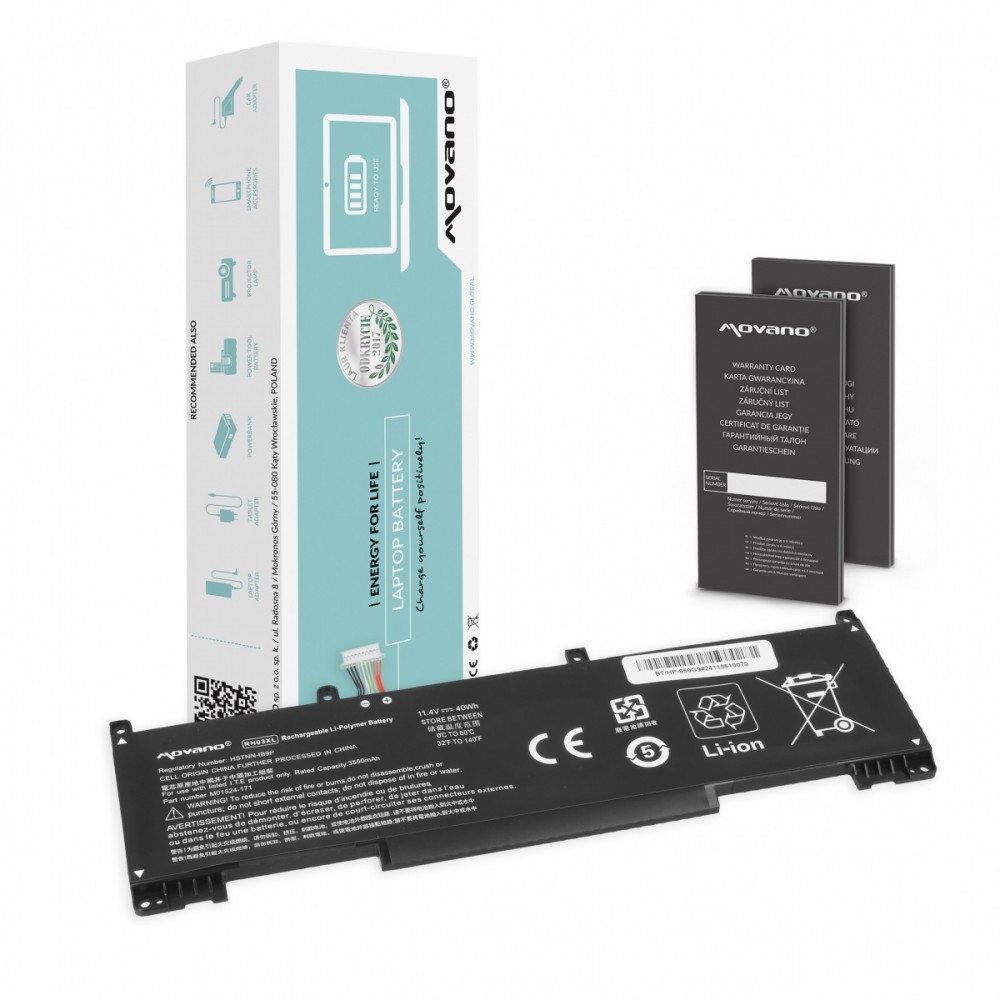 Bateria RH03XL do Hp EliteBook 430 G8, 630 G9, 650 G9