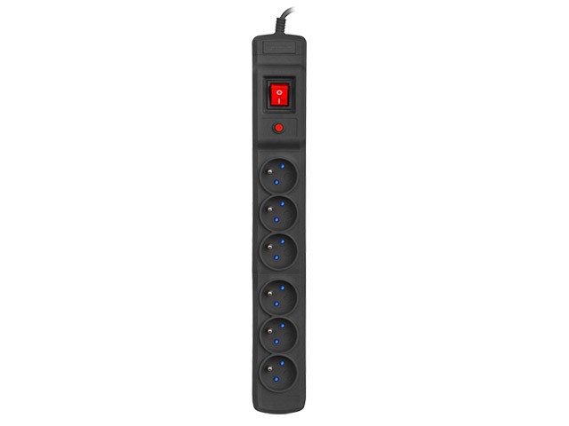 Armac MULTI M6 6 gniazd 3m Czarny