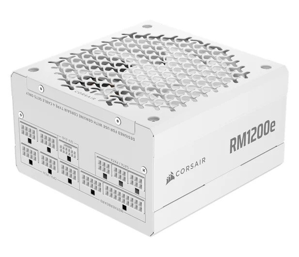 Corsair Zasilacz RM1200e PCIe5.1 80+GOLD ATX3.1 biały