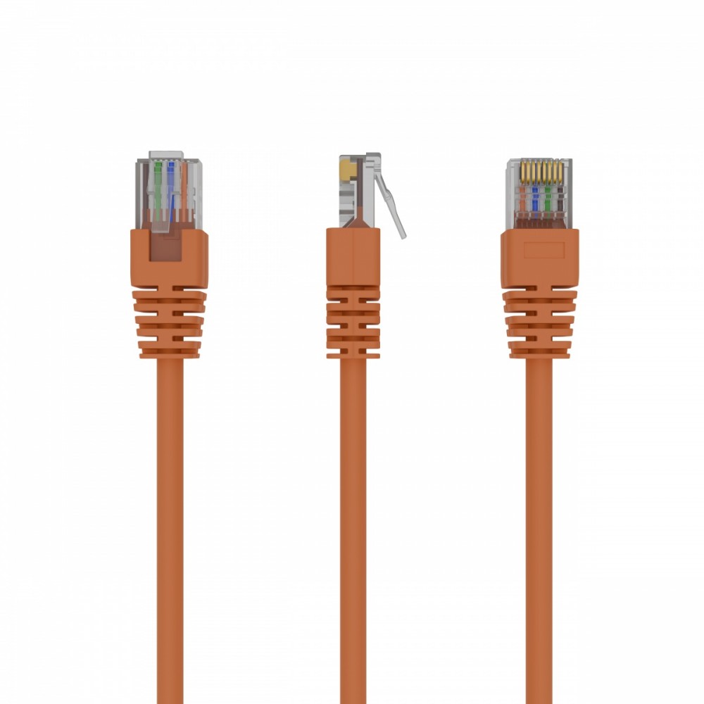 Gembird Patch cord kat.5e osłonka zalewana 0.25m pomarańczowy