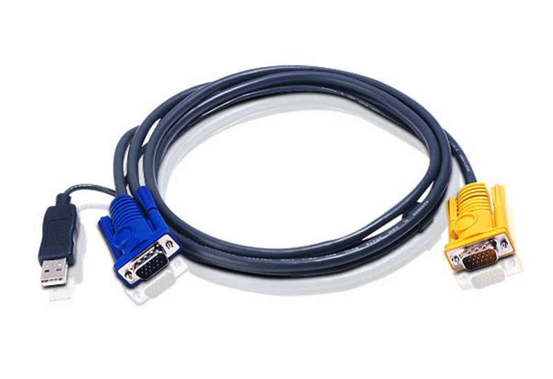 Zdjęcia - Przełącznik KVM ATEN Kabel KVM USB z SPHD 3w1 2L-5203UP 39420 