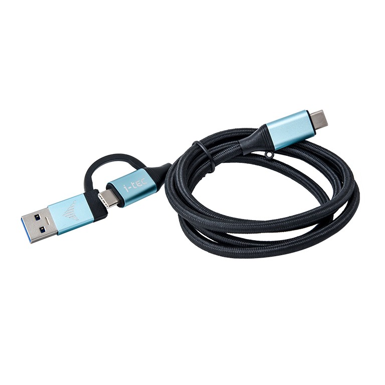 Zdjęcia - Kabel i-Tec  USB-C do USB-C i USB 3.0 1m 48685 