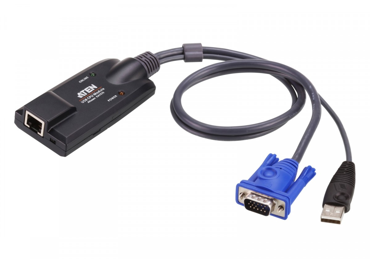 Zdjęcia - Przełącznik KVM ATEN Adapter USB VGA KVM z kompozytowym sygnałem wideo 54691 