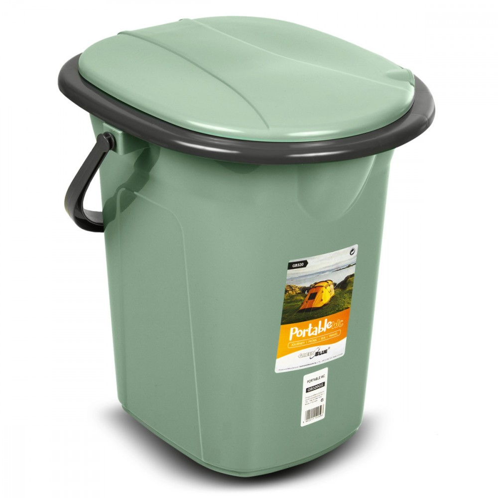 GreenBlue Toaleta turystyczna GB320GG Zielono-szara