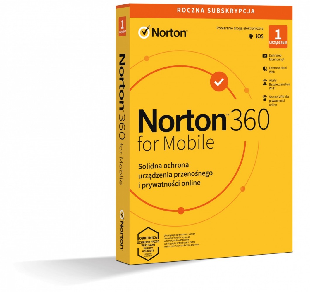 Norton Norton360 Mobile PL 1 użytkownik, 1 urządzenie, 1 rok 21426915-Zdjęcie-0