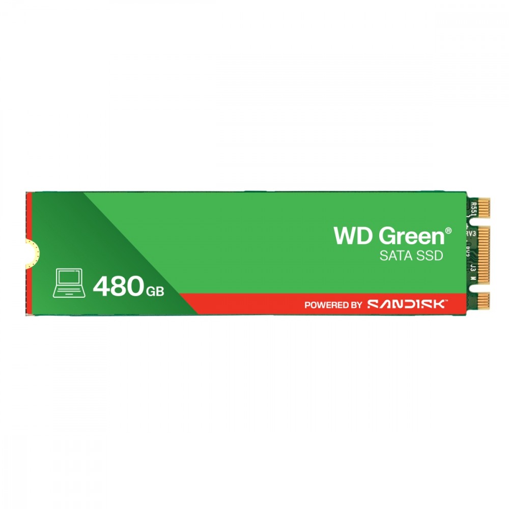 Western Digital Green WD ™ SATA SSD M.2 2280 POWERED BY SANDISK 480 GB