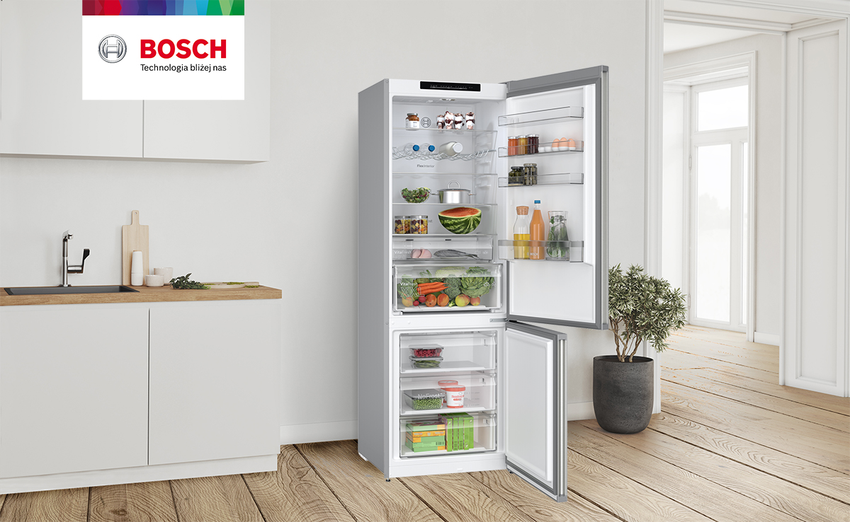 Dzięki marce Bosch przyjemność zaczyna się z chwilą otwarcia drzwi lodówki